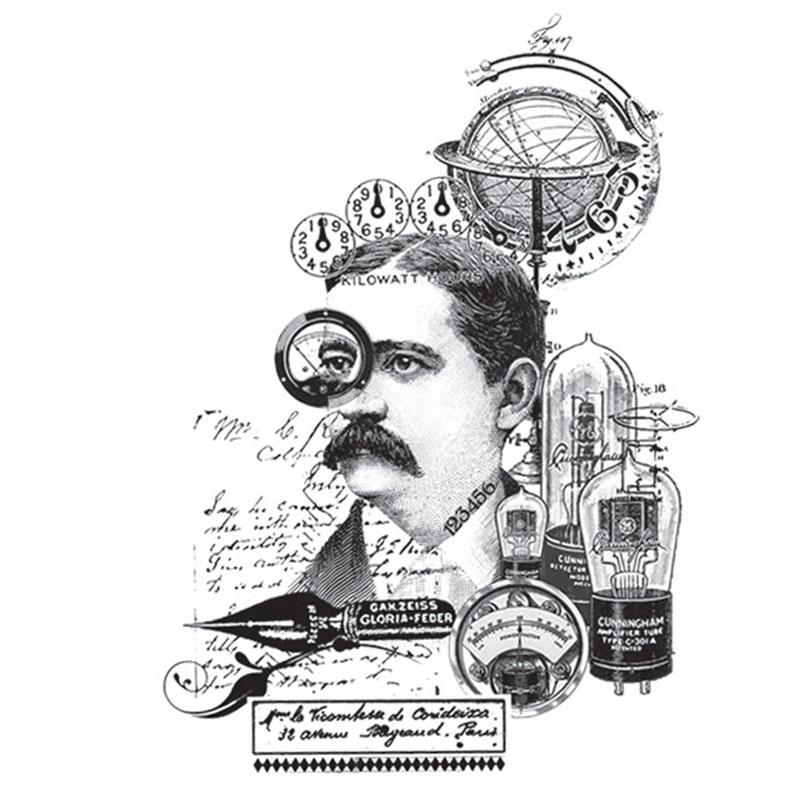 #2585 - Gauge Man Little Heads - Steampunk/Man